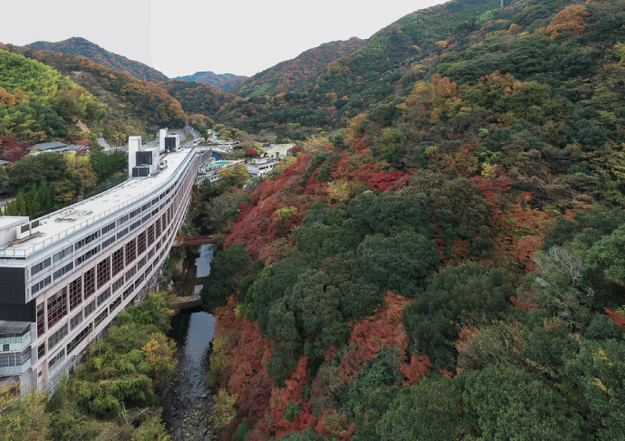 秋の奥道後 紅葉
